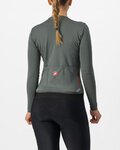 CASTELLI Cycling winter long sleeve jersey - FLY LS W - grey