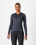 CASTELLI Cycling winter long sleeve jersey - FLY LS W - black