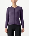 CASTELLI Cycling winter long sleeve jersey - FLY LS W - purple
