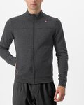 CASTELLI hoodie - VIGORELLI TRACK - grey