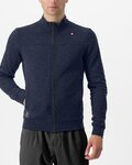 CASTELLI hoodie - VIGORELLI TRACK - blue