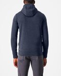 CASTELLI hoodie - MILANO 2 FULL ZIP FLEECE - blue