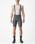 CASTELLI Cycling bib shorts - ESPRESSO - grey