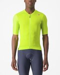 CASTELLI Cycling short sleeve jersey - ESPRESSO - yellow