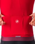 CASTELLI Cycling short sleeve jersey - ESPRESSO - red