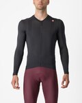 CASTELLI Cycling summer long sleeve jersey - ESPRESSO - anthracite