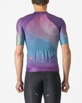 CASTELLI Cycling short sleeve jersey - R-A/D - purple