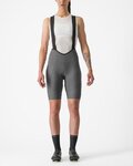 CASTELLI Cycling bib shorts - ESPRESSO W DT - grey