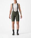 CASTELLI Cycling bib shorts - ESPRESSO W DT - green