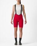 CASTELLI Cycling bib shorts - ESPRESSO W DT - red