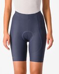 CASTELLI Cycling shorts without bib - ESPRESSO W - blue