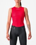 CASTELLI Cycling sleeve less t-shirt - PRO MESH W - red