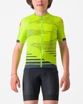 CASTELLI Cycling short sleeve jersey - AERO KID - yellow