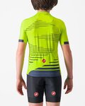 CASTELLI Cycling short sleeve jersey - AERO KID - yellow