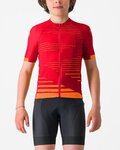 CASTELLI Cycling short sleeve jersey - AERO KID - red