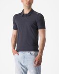 CASTELLI polo shirt - MERINO POLO - anthracite