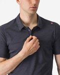 CASTELLI polo shirt - MERINO POLO - anthracite