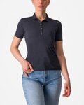 CASTELLI polo shirt - MERINO W POLO - black