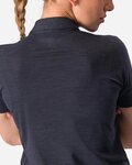 CASTELLI polo shirt - MERINO W POLO - black