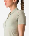CASTELLI polo shirt - MERINO W POLO - green