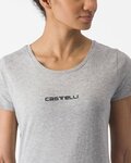 CASTELLI Cycling short sleeve t-shirt - CLASSICO W - grey