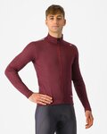 CASTELLI Cycling thermal jacket - ESPRESSO AIR - bordeaux
