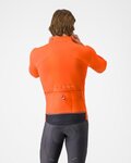 CASTELLI Cycling thermal jacket - PERFETTO AIR - orange
