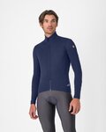 CASTELLI Cycling thermal jacket - PERFETTO AIR - blue