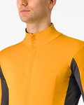 CASTELLI Cycling thermal jacket - PERFETTO AIR - orange