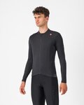 CASTELLI Cycling winter long sleeve jersey - ESPRESSO THERMAL - anthracite
