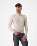 CASTELLI Cycling winter long sleeve jersey - ESPRESSO THERMAL - grey