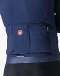 CASTELLI Cycling winter long sleeve jersey - ESPRESSO THERMAL - blue