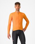CASTELLI Cycling winter long sleeve jersey - ESPRESSO THERMAL - orange