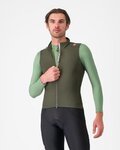 CASTELLI Cycling gilet - ESPRESSO - green