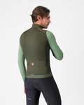 CASTELLI Cycling gilet - ESPRESSO - green