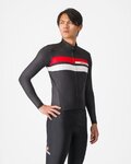 CASTELLI Cycling winter long sleeve jersey - LINEARE - black