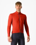 CASTELLI Cycling winter long sleeve jersey - UNLIMITED TRAIL 2 - red