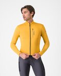 CASTELLI Cycling winter long sleeve jersey - UNLIMITED TRAIL 2 - gold
