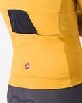 CASTELLI Cycling winter long sleeve jersey - UNLIMITED TRAIL 2 - gold