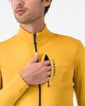CASTELLI Cycling winter long sleeve jersey - UNLIMITED TRAIL 2 - gold