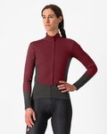 CASTELLI Cycling thermal jacket - PERFETTO AIR W - bordeaux