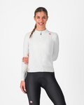 CASTELLI Cycling winter long sleeve jersey - ESPRESSO THERMAL W - white