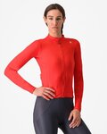 CASTELLI Cycling winter long sleeve jersey - ESPRESSO THERMAL W - orange