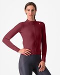 CASTELLI Cycling winter long sleeve jersey - ESPRESSO THERMAL W - bordeaux