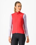 CASTELLI Cycling gilet - ESPRESSO W - red