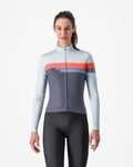 CASTELLI Cycling winter long sleeve jersey - TORNARE - blue