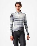 CASTELLI Cycling winter long sleeve jersey - PHASE - white/black