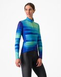 CASTELLI Cycling winter long sleeve jersey - PHASE - multicolour/blue