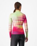 CASTELLI Cycling winter long sleeve jersey - PHASE - multicolour/pink