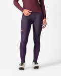 CASTELLI Cycling long bib trousers - ESPRESSO W DT - purple